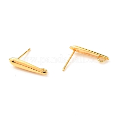 Messing Ohrstecker Zubehör&nbsp;KK-F824-003G
