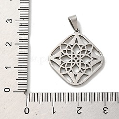 Pendentifs en acier inoxydable 304 anti-ternissement&nbsp;STAS-O005-23P