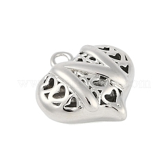 Pendentifs creux en laiton pour la Saint-Valentin&nbsp;KK-M289-03N-P