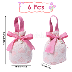 Geschenkbeutel aus Stoff mit Herz-Print und Kordelzug&nbsp;ABAG-WH20015-11