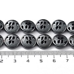 Fili di perle cave di ematite sintetica non magnetica&nbsp;G-H303-B07