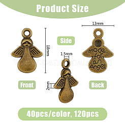 120 pendentif ange en alliage de style tibétain&nbsp;TIBEP-DC0001-07