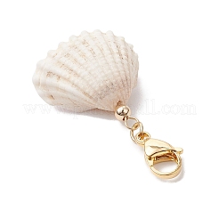 Decorazioni pendenti in conchiglia naturale&nbsp;HJEW-MZ00171-02