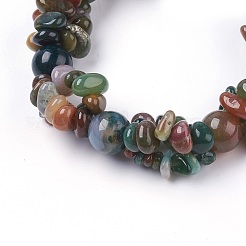 Agate bracelets extensibles indiens naturels&nbsp;BJEW-JB03746-02