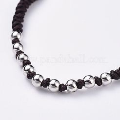 Ensembles de bijoux de bracelets et bagues tressés réglables&nbsp;SJEW-JS01033-03
