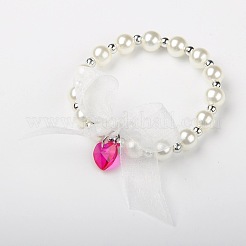 Acryl Runde Perlen Armbänder Kinder strecken&nbsp;BJEW-JB01389