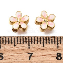 Perle di smalto in ottone&nbsp;KK-G605-14G-02