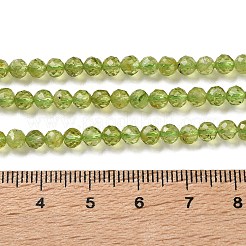 Natürlichen Peridot Perlen Stränge&nbsp;G-Z150-A01-4mm