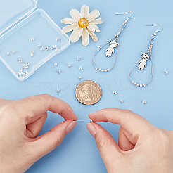50 pz. 925 perline rotonde in argento sterling&nbsp;STER-BBC0001-08