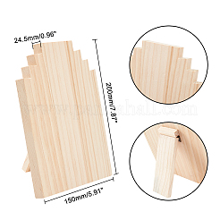 Présentoirs à bijoux en bois de pin&nbsp;NDIS-WH0007-01