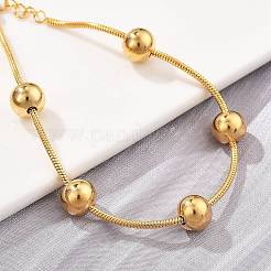 Satellitenkettenarmbänder aus 304 Edelstahl für Damen&nbsp;BJEW-D337-01C-G