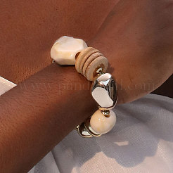 Bracelets extensibles en perles de plastique et en plastique CCB&nbsp;WG1DA6D-01