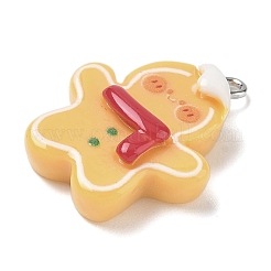 Pendentifs en résine opaque sur le thème de noël&nbsp;RESI-I344-02P-02