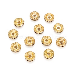 Eisenkristall-Strass-Abstandshalterperlen&nbsp;RB-A008-8MM-G