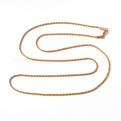 304 Edelstahl-Seilkettenhalsketten&nbsp;NJEW-F196-13G