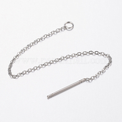 Anlaufgeschützte Ohrstecker-Beschläge aus Edelstahl 304&nbsp;X-STAS-H434-58P
