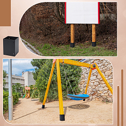 Eiserner Briefkastensäulenschutz&nbsp;DIY-WH0899-871