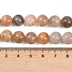 Brins de perles de quartz lodolite multicouches naturelles&nbsp;G-Z133-A02-10mm-02