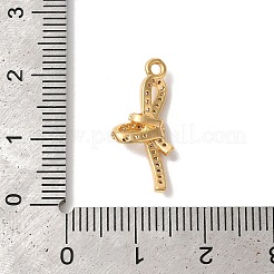 Messing micro pave klare zirkonia anhänger&nbsp;KK-M294-08G-01