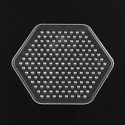 Sechseck abc Kunststoff pegboards für 5x5mm Heimwerker Fuse beads verwendet&nbsp;DIY-Q009-12