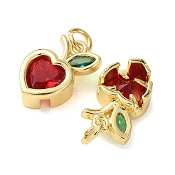 Colgante micropavé cubic zirconia de latón&nbsp;CU-E003-12G-B