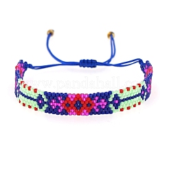 Braccialetto di perline intrecciate con semi di miyuki&nbsp;BJEW-P269-40