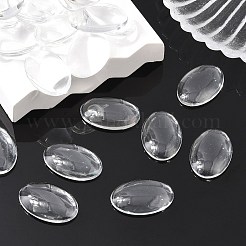 Cabochons de verre transparent de forme ovale&nbsp;GGLA-R022-30x20