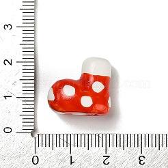 Perles de porcelaine faites à la main pour Noël&nbsp;PORC-L081-01B
