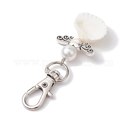 Engel Spirale Muschel Anhänger Dekoration&nbsp;HJEW-JM01964-02