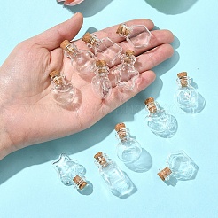 12 Stück 6 Arten Glasflasche für Perlenbehälter&nbsp;BOTT-FS0001-05