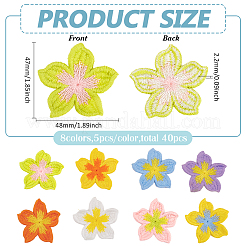 40 Stück 8 Farben Nylon Ornament Zubehör&nbsp;PATC-FG0002-20