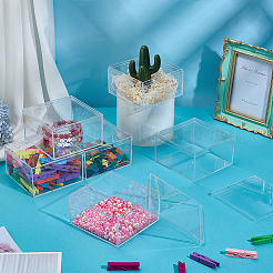 Transparente Verpackungsboxen aus Acryl mit Deckel&nbsp;CON-WH0110-37
