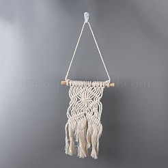 Makramee gewebter Wandbehang aus Baumwollkordel&nbsp;HJEW-C010-19