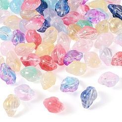 66 Stück 11 Farben transparente Sprühfarbe Glasperlen&nbsp;GLAA-TA0003-18