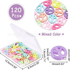 120 Stück undurchsichtige Acrylperlen&nbsp;SACR-CA0001-12