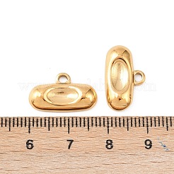 Ovale Cabochon-Fassungen für Anhänger aus Edelstahl 304&nbsp;STAS-D390-21G