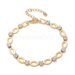 304 Edelstahl-Cup-Kettenarmbänder mit Strassen für Damen&nbsp;BJEW-F488-26C-G