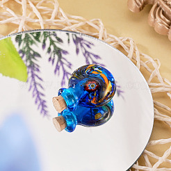 Handmade lampwork Parfümflasche Anhänger&nbsp;LAMP-TADJ0001-05D