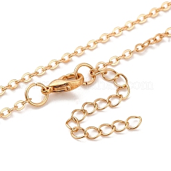 Messing Pavé klare Zirkonia Ankerkette Bienen Sechseck Anhänger Halsketten für Damen&nbsp;LS-NJEW-U006-02B-KCG