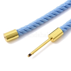 Fabrication de colliers en cordon Milan en nylon rond de 3 mm&nbsp;BJEW-H642-01G-32