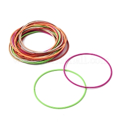 28 Stück 7 Farben Eisenfederketten Stretch-Armbänder&nbsp;BJEW-FS0001-09