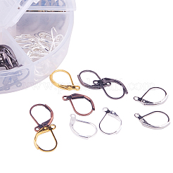 15mm Messing Brisur Ohrring Zubehör für Schmuck machen 6 Farben Ohrring Lieferungen&nbsp;KK-PH0015-03