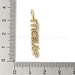 Ottone micro spianare pendenti zirconi&nbsp;KK-C058-13G