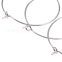 Messing Glas Wein Charme Ringe Creolen&nbsp;KK-PH0028-01S