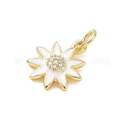 Ciondoli in ottone zirconi chiari micro pavé&nbsp;CU-CBADD0C-08G-01