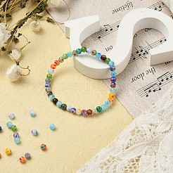 98 pz perline di vetro millefiori fatte a mano&nbsp;LK-YW0001-01