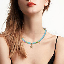 Braccialetti elastici e set di gioielli con collana pendente&nbsp;SJEW-SZ0001-005