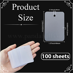 100 Blatt PVC-Kunststoff-Preisschilder&nbsp;DIY-SP0006-75B