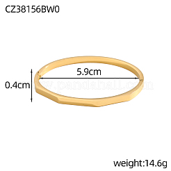 Armreifen aus Edelstahl 304&nbsp;STAS-OY006-75G