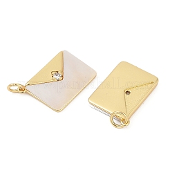 Pendentifs avec zircon cubiques à micro-pavés en laiton&nbsp;X-KK-U058-19G